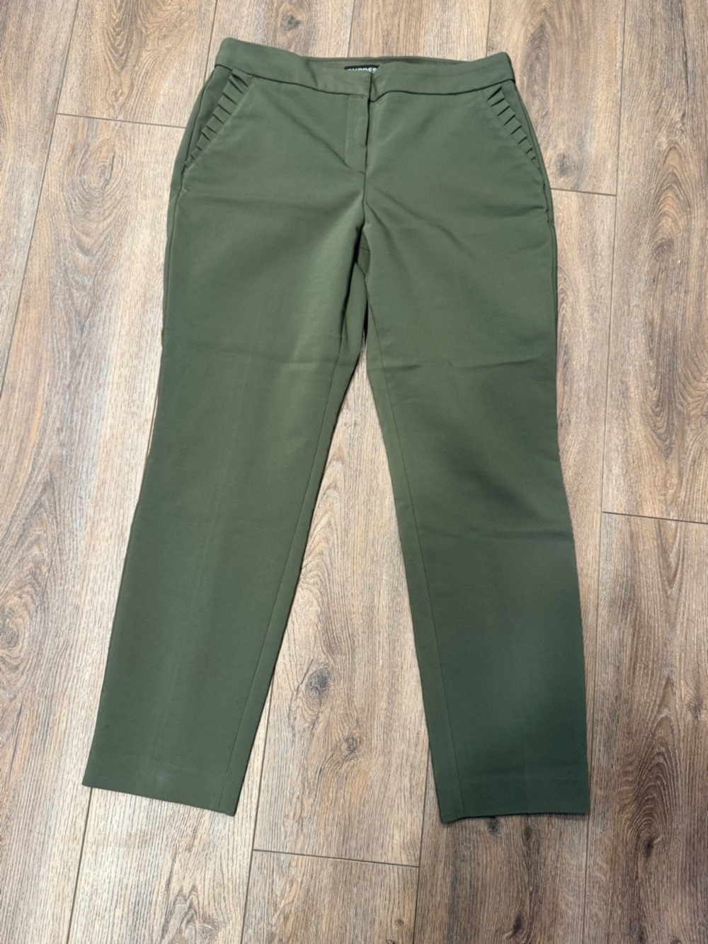 Olive Green women express Stretch Dress Pants